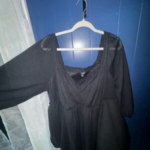 Torrid Black Blouse